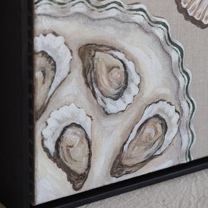 Oysters & Himalayan Salt original canvas artwork