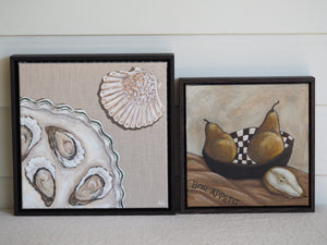 Oysters & Himalayan Salt original canvas artwork