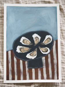 Seaside Oysters Original artwork on paper