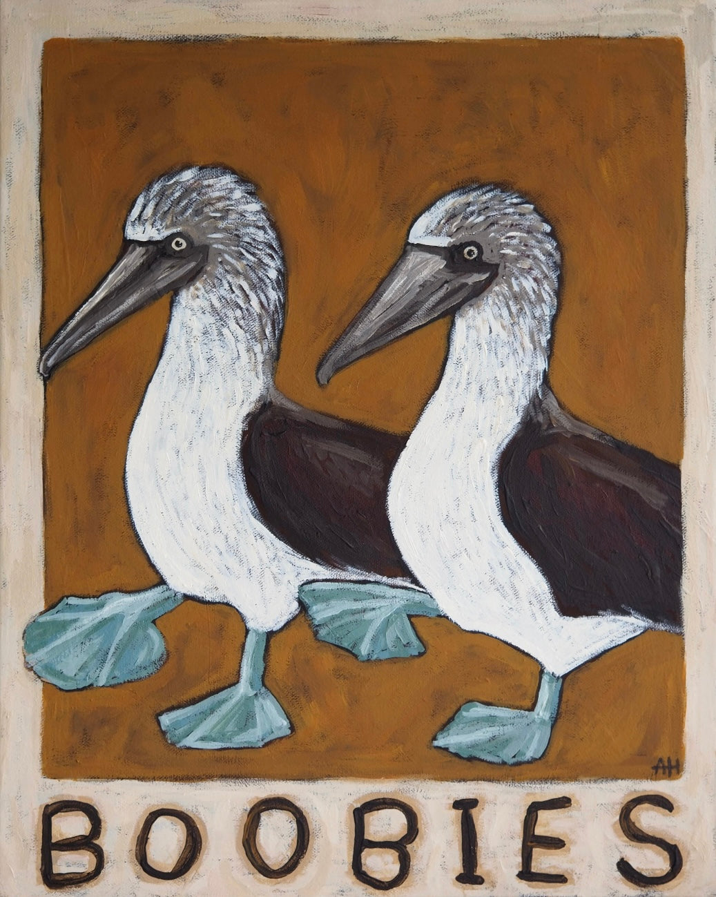 Custom Blue footed Boobies fine art print ready to ship